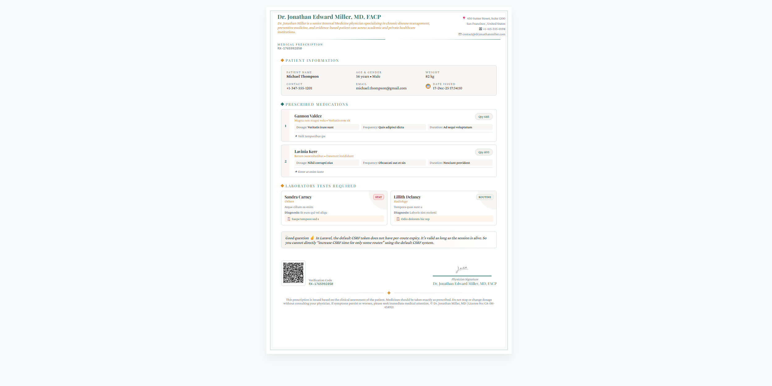 Prescription Builder